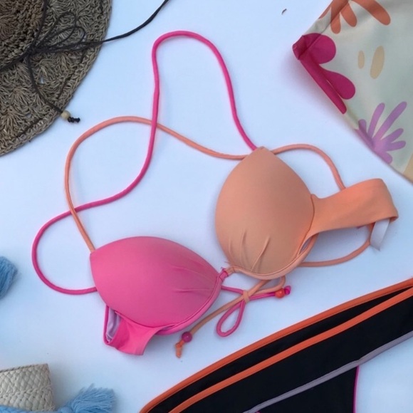 Victoria’s Secret String Bikini Top Pink Padded S - Picture 5 of 5